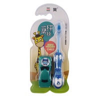 Brosse à dents pour enfants avec jouet petite brosse à dents de voiture pour enfants brosse à dents de blanchiment dentaire poils en Nylon usine directe
