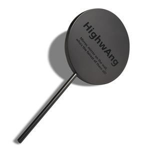 Espejo de Maquillaje de Mano Grande, Personalizado con Forma de Piruleta, en Níquel Negro, Venta Caliente - Product Image 5