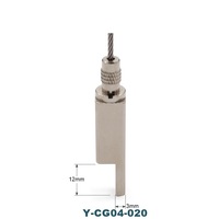 Pince de serrage de câble en cuivre personnalisée OEM pour l'installation d'éclairage, pour assemblages de suspension de lampes en laiton et en cuivre