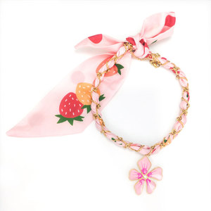 สร้อยคอแฟชั่นฤดูร้อนแบบหนา สร้อยคอผ้าพันคอฮาวายหลากสี ชุบทอง 14k 18k PVD  สแตนเลส 316L สำหรับผู้หญิง - Product Image 5