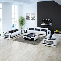 Canapé d'angle moderne et personnalisé en cuir véritable de haute qualité, garni d'éponge, pour salon - NOUVEAU STYLE