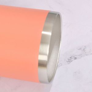 Vaso de Acero Inoxidable de Doble Pared de Alta Calidad, 20 oz, con Tapa y Pajita, Apto para Alimentos, con Tapa Roscada Hermética - Product Image 4