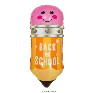 Ballons en aluminium en gros sur le thème de la <span class=keywords><strong>rentrée</strong></span> scolaire : dessin animé, arc-en-ciel, cartable, crayon, bus scolaire pour la <span class=keywords><strong>décoration</strong></span> de la salle de <span class=keywords><strong>classe</strong></span> - Product Image 4