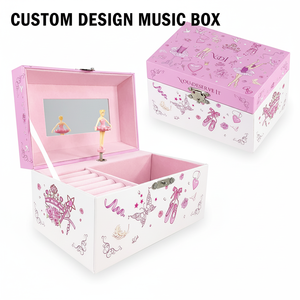 Caja <span class=keywords><strong>de</strong></span> música <span class=keywords><strong>de</strong></span> papel y madera Yiyu con ranura para anillos, joyero personalizado, cajas <span class=keywords><strong>de</strong></span> música al por mayor con manivela, <span class=keywords><strong>canciones</strong></span> personalizadas DIY - Product Image 1