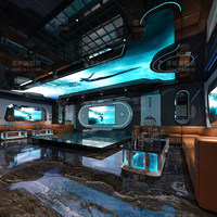 Kaca Cermin Infinity Kustom untuk Dekorasi Dinding Klub Malam, KTV, Bar, Lounge, Dekorasi Klub Modern, Hiasan Dinding dengan Lampu Kipas