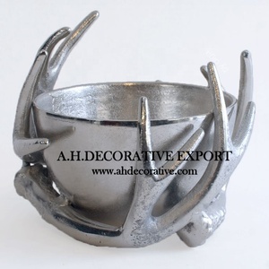 ที่ดีที่สุดที่มีคุณภาพแข็งอลูมิเนียมชามเสิร์ฟกับเขากวางยืนตารางด้านบนชามผลไม้ที่มีคุณภาพสูงสำหรับร้านอาหารและโรงแรม - Product Image 1