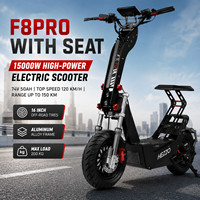 Scooter Eléctrico Todoterreno de 15000W con Asiento, 120KM/H de Alta Velocidad, 74V 50AH de Largo Alcance, Scooter Eléctrico para Adultos, Venta al Por Mayor OEM