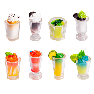 Mini-tasses à boisson en résine Dp, décorations d'été pour boissons, fournitures d'artisanat - Product Image 2