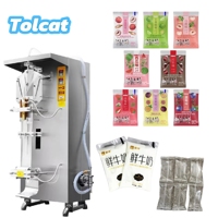 Machine d'emballage verticale Tolcat pour liquides, machine automatique de remplissage de sachets d'eau, équipement d'emballage de liquides pour petits sacs en plastique (lait, etc.)