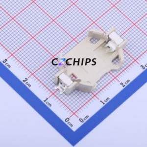 BS-06-B4AK005 Button & Strip Battery Connector SMD Connector Battery Holder CR2032 Phosphor Bronze Tin - Product Image 1