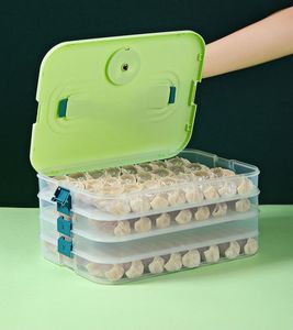 Tủ Lạnh Lưu Trữ Nhà Bếp Tổ Chức Nhựa Bánh Bao Hộp Và Chủ Với Nắp Thực Phẩm Container Cho Bữa Ăn Chuẩn Bị Đóng Băng - Product Image 5