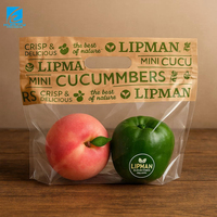 Op maat gemaakte fruit- en groenteverpakking, hoogwaardige barrière stand-up zip pouch voor verse producten