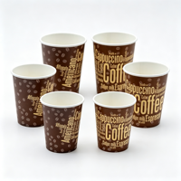 Manchons en papier ondulé kraft personnalisés avec logo imprimé pour gobelets à café et bubble tea, pour boissons chaudes