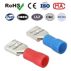 Pre-insulated Copper Tin Plated 250V Quick Disconnect Connector <strong>Male</strong> and Female <strong>Spade</strong> Lug Butt Splice Crimp <strong>Terminal</strong> - Product Image 1