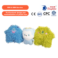 Peluche Monstre Cartoon en Gros, Super Douce, Broderie et Vernissage Brillant, Couleurs Personnalisables, Logo Personnalisé