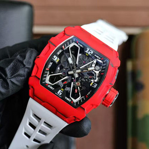 Montre mécanique pour homme de luxe, édition limitée, haute qualité, avec réserve de marche, bracelet en caoutchouc et mouvement squeletté étanche - Product Image 2