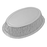 Conteneur rond jetable en aluminium à prix d'usine, écologique, pour cuisson, moule à gâteau jetable, plat en aluminium
