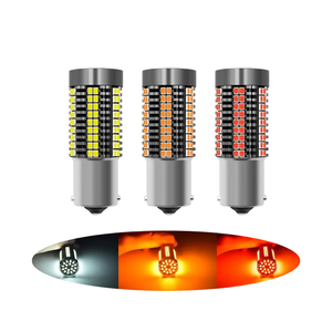HearxinLED Nuova Lampadina LED 1156 P21W PY21W 7440 per Indicatori di Direzione e Freni, Luce Retromarcia Gialla Rossa 126SMD Universale BA15S BAU15S 12V - Product Image 1
