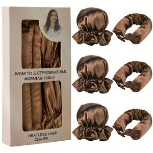 Oferta Especial: Set de Rizadores de Cabello de Seda Satinada con Pantalla LED de Temperatura, Rizador <span class=keywords><strong>sin</strong></span> Calor para <span class=keywords><strong>Rizos</strong></span> Naturales - Product Image 3