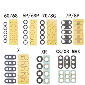 Couvercle d'objectif en verre de caméra arrière pour <span class=keywords><strong>iphone</strong></span> 6 6s 7 <span class=keywords><strong>8</strong></span> Plus X XS MAX XR 11 12 Pro Max 12 Mini avec support de cadre - Product Image 1