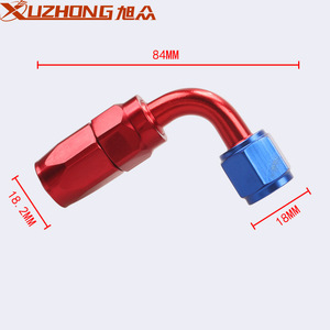 Raccord de refroidissement d'huile Xuzhong An6 10 mm en aluminium, connexion rapide rotative rouge et bleue pour l'automobile - Product Image 4