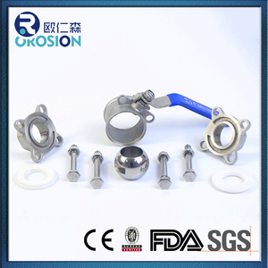 Thép không gỉ SS316 SS304 3-Piece đúc mông hàn van bi nội bộ bspt NPT bspp Chủ Đề Công nghiệp Float Van điều khiển 304 - Product Image 4