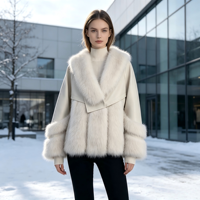Manteau en fausse fourrure sur mesure pour femme, chaud et décontracté pour l'hiver, personnalisable en taille, couleur et logo