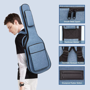 39インチ ソフト アコースティック クラシックギター ケース 厚手スポンジパッド入り ギター ギグバッグ 防水 ギター バックパック - Product Image 2