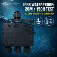 Outdoor-Anschlussdose Greenway M686-S Schraubenlose Klemme 2,5mm² IP68 Wasserdicht für Straßen- und Landschaftsbeleuchtung