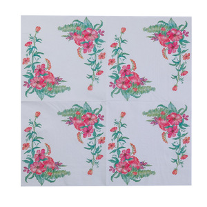 Colorful Printed Floral Paper Napkins Square 330mm Birthday Party Decorative Tableware - Product Image 5