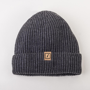 2025 Người Đàn Ông Mới Satin Lót Beanie Hat Phổ Biến Phụ Nữ Giản Dị Acrylic Len Còng Gân Đan Mùa Đông Toque - Product Image 1