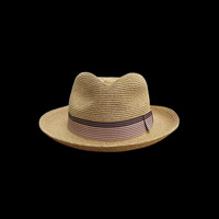 Topi Jerami Alami Modis untuk Luar Ruangan Grosir Pabrik dengan Hiasan Pita & Tali 58-60CM Cetak Sablon