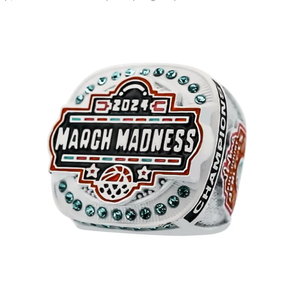 Bague avec logo personnalisé, bague de championnat personnalisée avec motif de basket-ball et numéro de joueur - Product Image 3