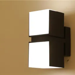 lámpara de pared de doble cabezal <span class=keywords><strong>para</strong></span> <span class=keywords><strong>exteriores</strong></span>, luz de paso de latón, de aluminio, <span class=keywords><strong>para</strong></span> <span class=keywords><strong>fachadas</strong></span> - Product Image 2
