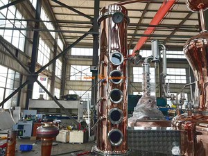 Equipo de Destilación de Alcohol de Cobre TW Comercial de 300L 500L para la Venta, Máquina para la Elaboración de Licores Artesanales - Product Image 4