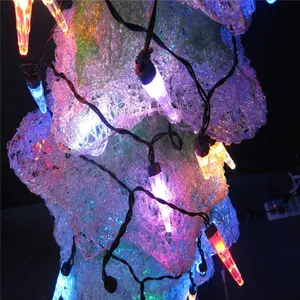 Tatil noel partisi LED dize peri ışık saçağı ışık