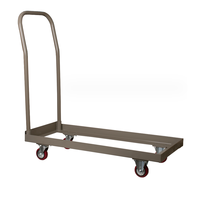 Chaise de chariot pliante silencieuse à quatre roues portative commerciale bjflamingo Banquet chaise empilable chariot de chaise