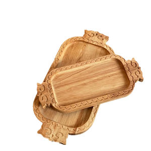 Nuovo Vassoio Classico in Legno Massello Fatto a Mano per Frutta, Piatto per Agnello Kazako, Piatto per Frutta per Feste - Product Image 1