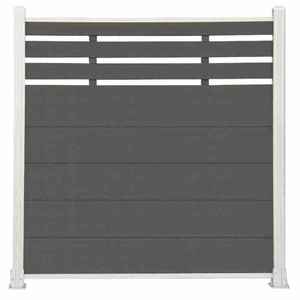 การออกแบบใหม่รั้วกลางแจ้งกันน้ําตลาดยุโรปสวนติดตั้งง่าย WPC รั้วโพสต์ไม้ - Product Image 3