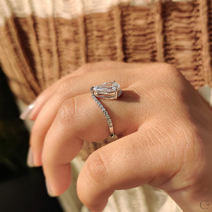 Hermoso Anillo de Diamante Creado en Laboratorio, Engaste Delicado, Perfecto para Novias, Compromisos, Anillos de Promesa, Celebraciones y Regalos - Product Image 4