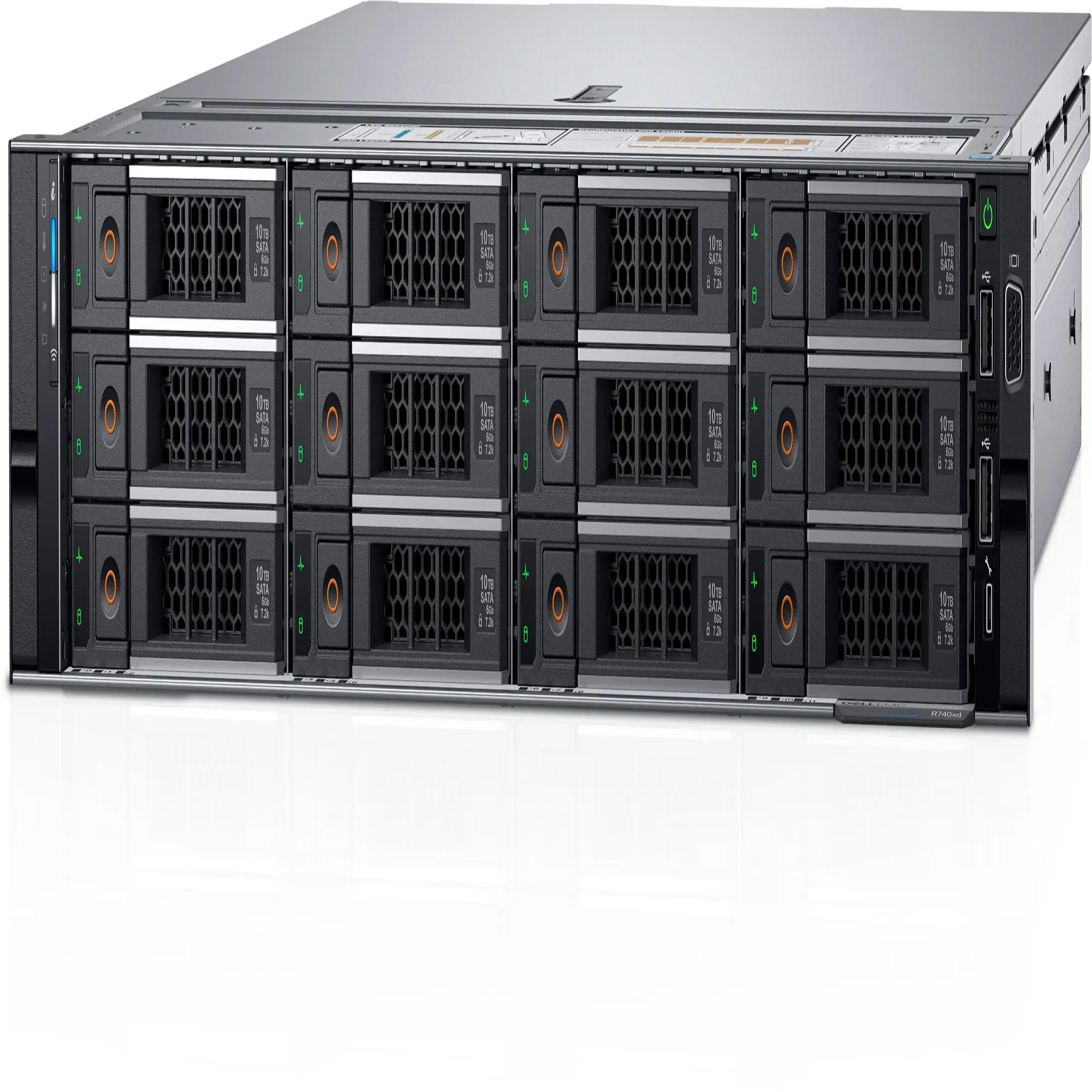 New R740 Intelligent Machine switches Giigabit Ethernet 2U Rack Server