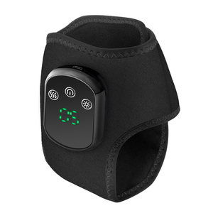 Masajeador eléctrico para pies y tobillos con compresa caliente, tobillera para esguince articular y alivio de la fatiga muscular, masajeador de piernas - Product Image 2