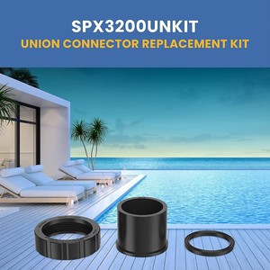 ชุดเปลี่ยนอุปกรณ์สระว่ายน้ำเฮย์เวิร์ด SPX3200 ชุด 2 ชิ้น ข้อต่อพีวีซีสำหรับปั๊มสระว่ายน้ำ ติดตั้งง่าย - Product Image 2