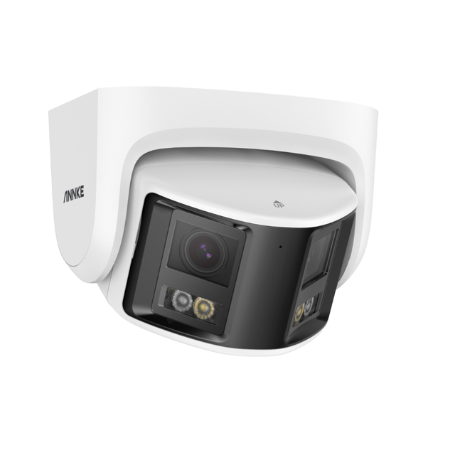 ANNKE I91DX 4K 8MP AI Dual Lens Panoramic FOV 180 with Two Way Audio Color Night IP POE CCTV Surveillance Turret ANNKE Camera