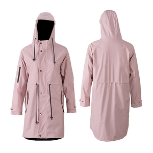 Veste de pluie légère à capuche en PU OEM ODM, imperméable pour homme et femme, manteau de pluie en polyuréthane pour la randonnée - Product Image 4