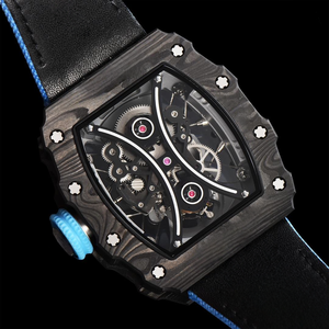 Orologio da Uomo di Lusso con Quadrante Scheletrato in Fibra di Carbonio, Movimento Sospeso, Automatico, Meccanico - Product Image 4