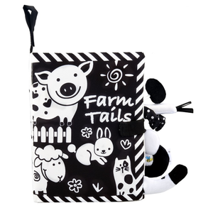 Giocattolo per Neonati in Bianco e Nero ad Alto Contrasto, Gioco Sensoriale Montessori 0-12 <span class=keywords><strong>Mesi</strong></span> - Product Image 6