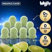Zweedse Gummy Candy Octopusvormige Ananas Zure Vegan Halal Gecertificeerde US EU-conforme Kinderen Novelty Fun Snack