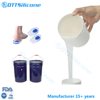 Caoutchouc de silicone de RTV-2 médical de haute qualité pour la fabrication de caoutchouc de silicone de semelle intérieure en silicone