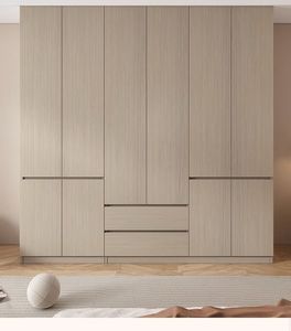 <span class=keywords><strong>Armoire</strong></span> <span class=keywords><strong>de</strong></span> rangement simple et économique <span class=keywords><strong>de</strong></span> style moderne, en bois massif et MDF, pour chambre et salon, Shangmule - Product Image 2
